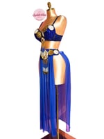 بدلة رقص الملكة فُلّة (أزرق)