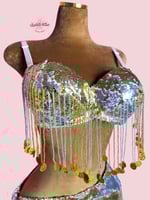 بدلة رقص الملكة سوزي (ترتر سحري يتغير اللون بحركة...