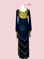 بدلة رقص ملكة الدناديش (أسود) (حزام مجاناً)