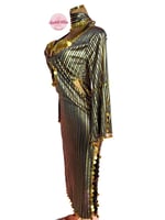 بدلة رقص الملكة غادة عبدالرازق (ذهبي) (3 قطع)