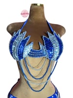 بدلة رقص وردة الساحة (أزرق)