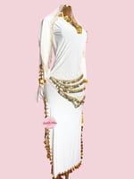 باقة العروسة (ابيض ذهبي) (4 قطع)