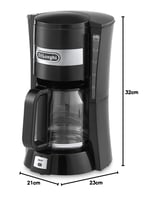 ماكينة قهوة مفلترة 10 أكواب وسعة 1.25 لتر