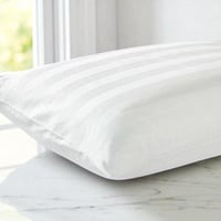 بيت مخدة ابيض مقلم