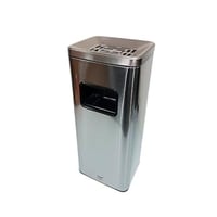 سلة مهملات ستانلس ستيل مع فتحة جانبية