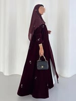 عباية مخمل عودي-عبايات نوره