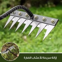 مشط حديقة حديد كربوني 5/6/7/8 أسنان – أداة بستنة ل...