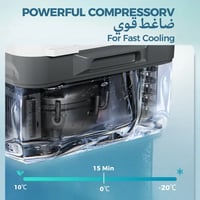 ثلاجة محمولة ببطارية السيارة EUHOMY CF020 بتبريد ا...