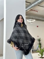 شال شتوي نسائي بالاسم حسب الطلب