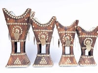 طقم مبخرة خشبية