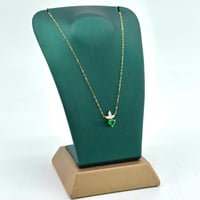 عقد ذهب ناعم على شكل قلب ( 0.5 جرام - عيار 18 - NE...