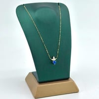 عقد ذهب ناعم على شكل قلب ( 0.5 جرام - عيار 18 - NE...