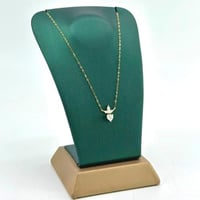 عقد ذهب ناعم على شكل قلب ( 0.5 جرام - عيار 18 - NE...