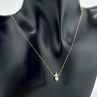 عقد ذهب ناعم على شكل قلب ( 0.5 جرام - عيار 18 - NE...