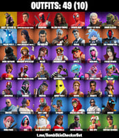 حساب ايبيك يحتوي على 49 سكن -52 اكس -اكس الحلاوه-5...