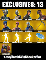 حساب ايبيك يحتوي على 127سكن - اول سكنين سيزون2 +سك...