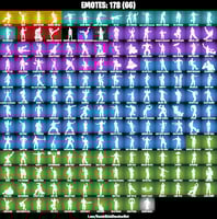 حساب ايبيك يحتوي على 213 سكن+148 بيكاكس+178 رقصه +...