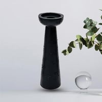 شمعدان سيراميك اسود مسلة 4949