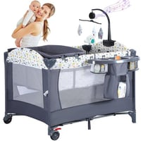 محبس وسرير متنقل للطفل متعدد الاستخدامات