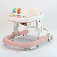 مشاية أطفال فاخرة بتصميم حصري وردي