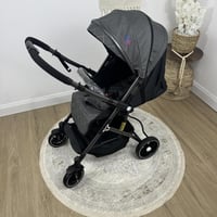 عربية أطفال ثنائية الاتجاه بقماش مربعات – راحة وتح...