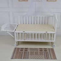 بكج سرير المواليد المتكامل – أبيض متعدد الوظائف