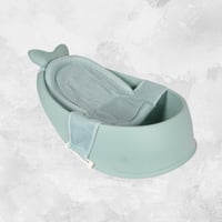 حوض استحمام بالحمالة الذكية رمادي