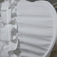 سلة موسى (خيزران ابيض) بقماش فيسبوك