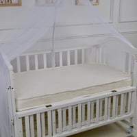 بكج سرير المواليد المتكامل – أبيض متعدد الوظائف