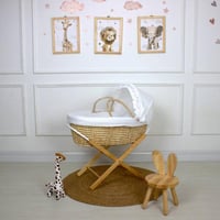 سلة موسى قش بقماش حبوب الرمان