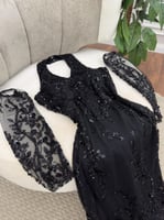 فستان سهرة اسود انيق