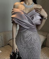 فستان سهرة بتصميم عصري