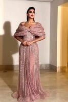 فستان سواريه ملكي بتطريز فاخر