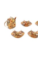 طقم براد شاهي مع كاسات وصحون – بورسلان فاخر بنقشة...