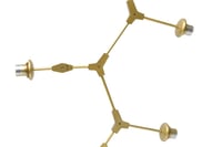 ثريا زجاج LED راقية للديكور الداخلي