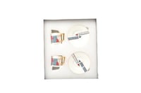 طقم كاسات قهوة مع صحون – قطعتان بتصميم أنيق