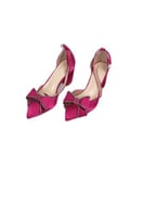 حذاء نسائي بكعب من BIGTREE — قماش أنيق مقاس 40