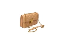 حقيبة نسائية بيج لامعة — تصميم راقٍ يناسب الخروج و...