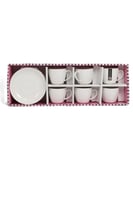 طقم فناجيل سيراميك فاخر مع صحون – أناقة ضيافتك تبد...