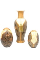 مجموعة فازات أنتيكة فاخرة للديكور – 3 قطع