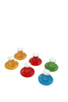 طقم بيالات شاهي مع صحون – تصميم ملون أنيق