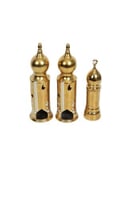 طقم حوامل شموع ذهبية (3 حبات) – أناقة فاخرة بإضاءة...