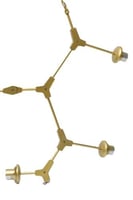 ثريا زجاج LED راقية للديكور الداخلي