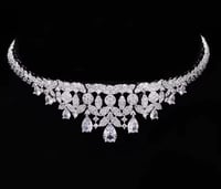 مجموعة مجوهرات زفاف جديدة مكونة من 4 قطع من الزركو...