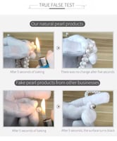 خاتم مميز وراقي مصنوع من اللؤلؤ الطبيعي