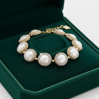 مجموعة من أساور اللؤلؤ الطبيعي / GB1066