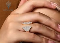 خاتم Charming مرصع بألماسات المويسانيتي عالية الجو...