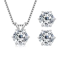 طقم ألماس ( سلسال وحلق ) MC 0012