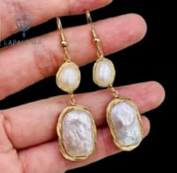 حلق من اللؤلؤ الطبيعي ١٠٠٪ و صناعة يدويه