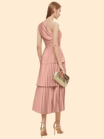 فستان أنيق بكتف واحد